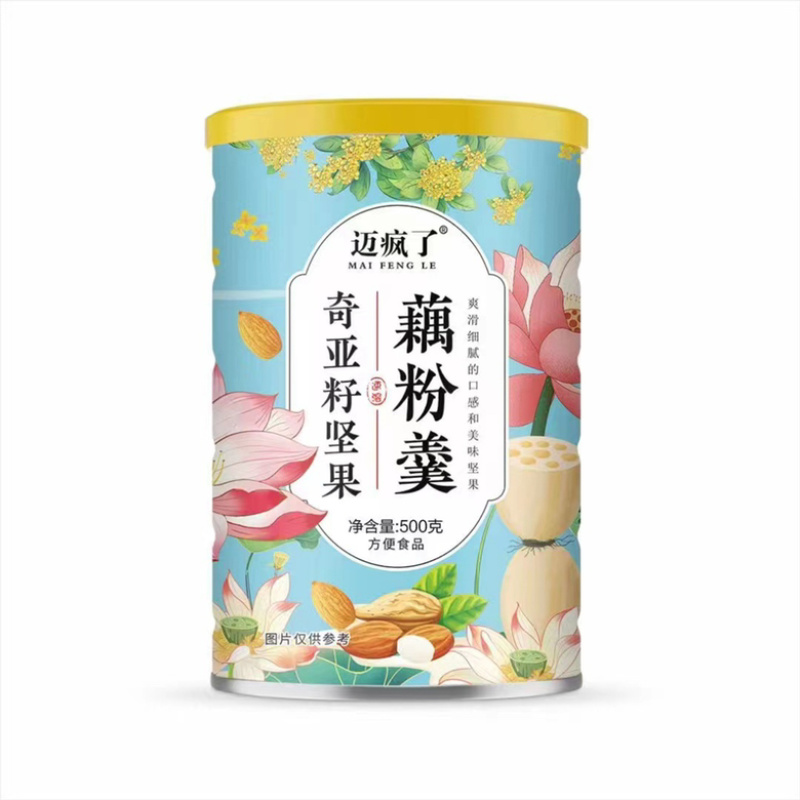 奇亚籽桂花坚果藕粉羹颗粒藕粉现货罐装藕粉诚招代理