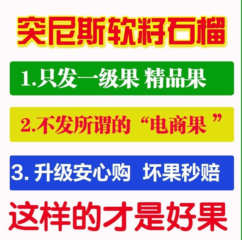 四川会理突尼斯软子石榴大量供应市场社区团购电商一件代发