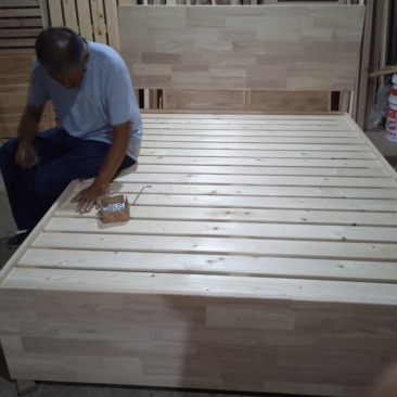 定制实木家具箱体床