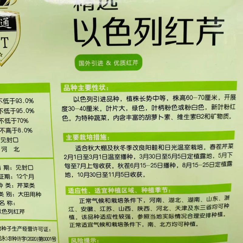 以色列引进品种红芹种子红色芹菜种子特色蔬菜红根芹菜种子