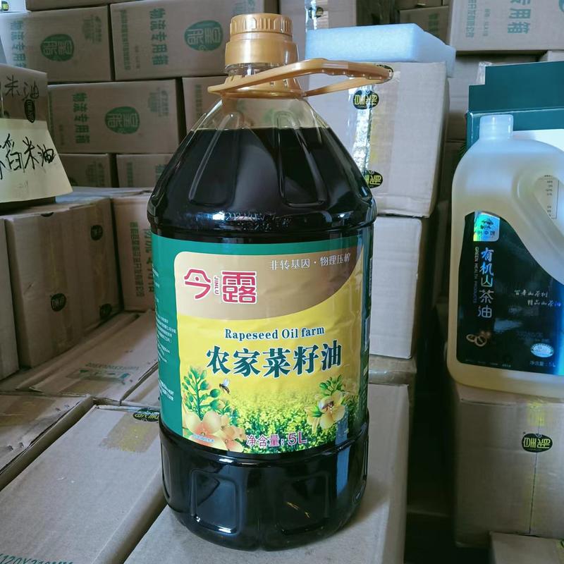 厂家批发农家菜籽油5L支持一件代发和定制