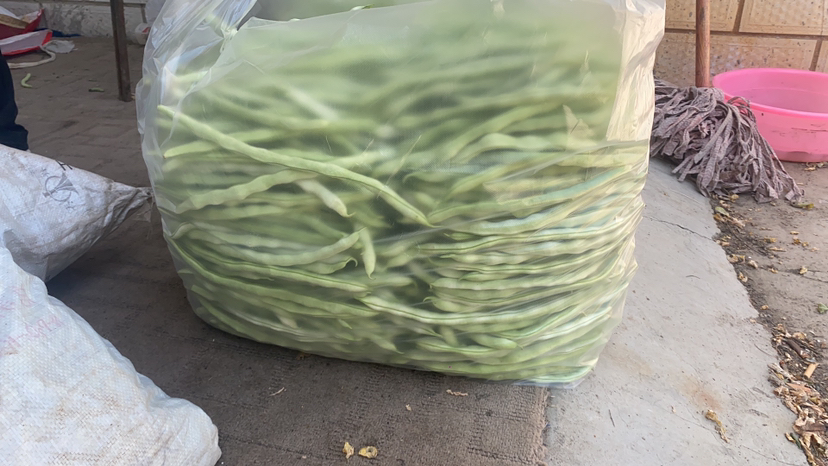 豆角焯水过程
