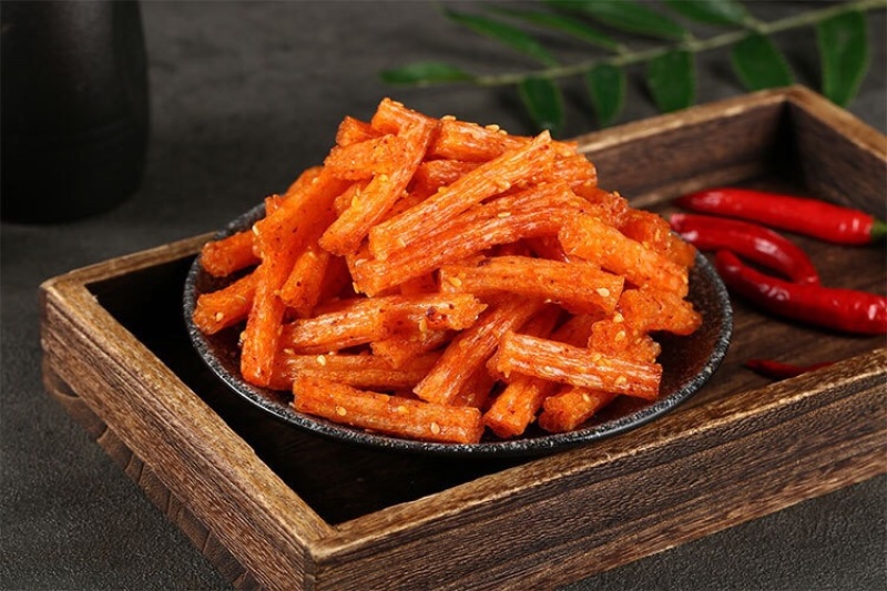 超实惠干饭零售散装辣条批发