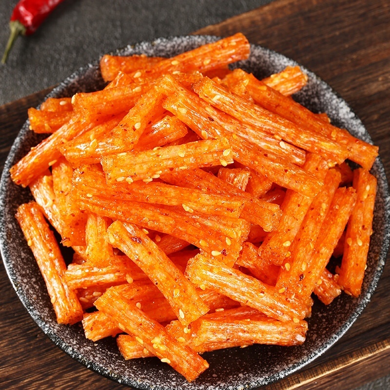 超实惠干饭零售散装辣条批发