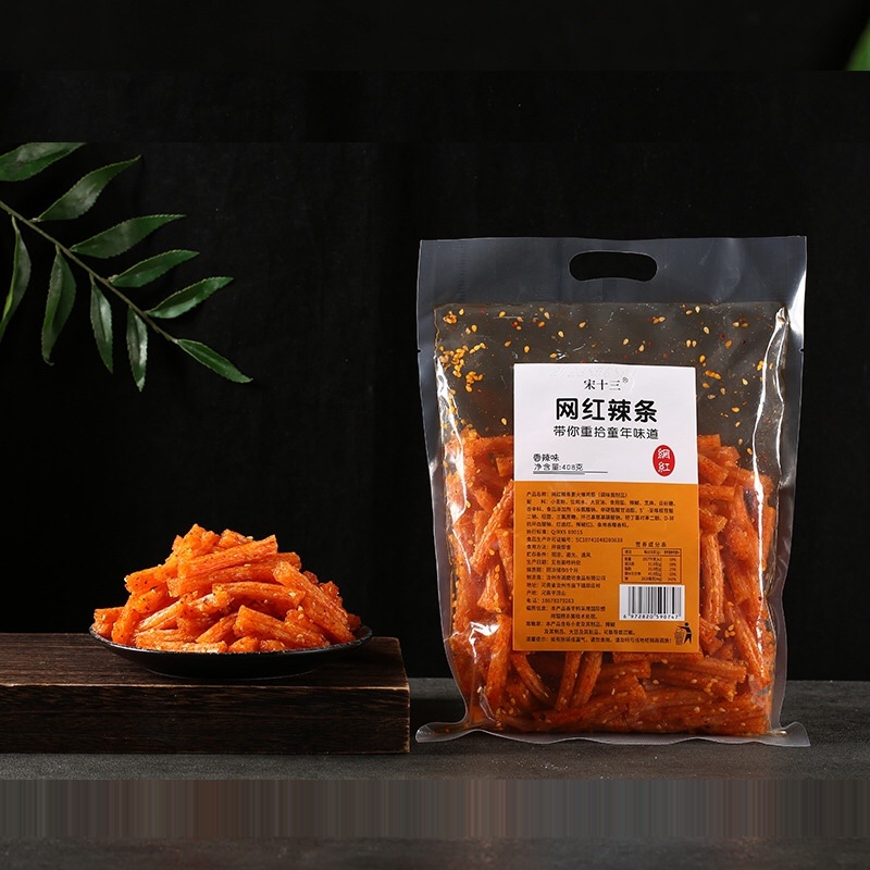 超实惠干饭零售散装辣条批发