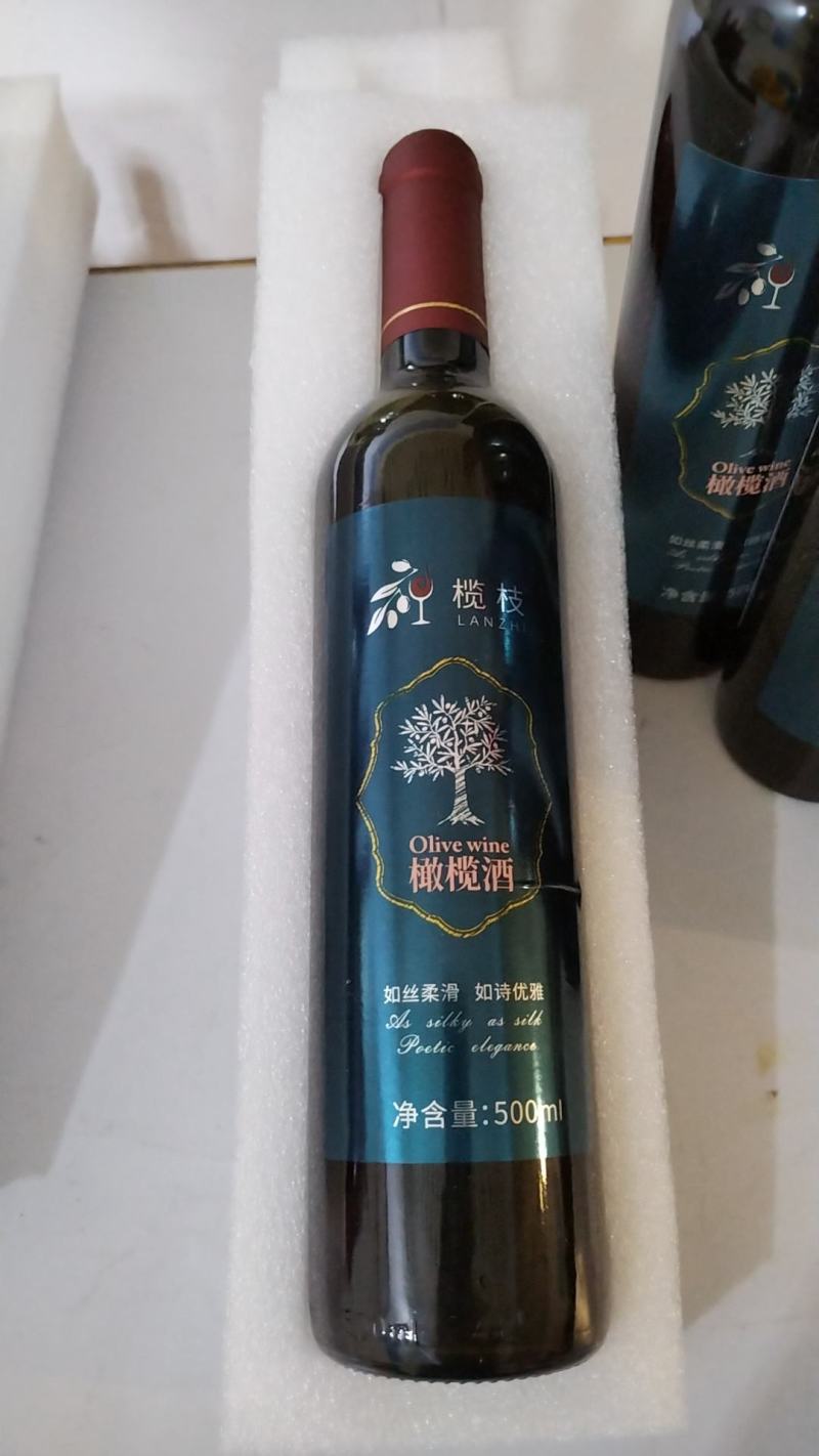 榄枝橄榄红酒原浆原汁低度果酒500ml送礼聚餐宴席必备