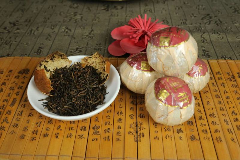 大红柑普茶全生晒陈皮茶宫廷普洱茶底出厂价批发