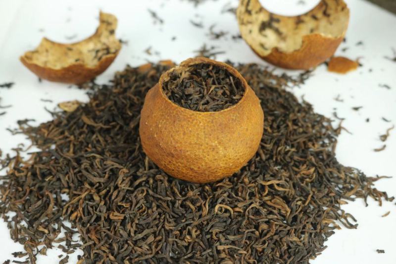 大红柑普茶全生晒陈皮茶宫廷普洱茶底出厂价批发