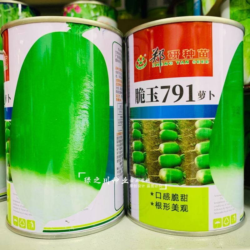 郑研791萝卜种子脆玉791罐萝卜种子秋季青萝卜基地专用