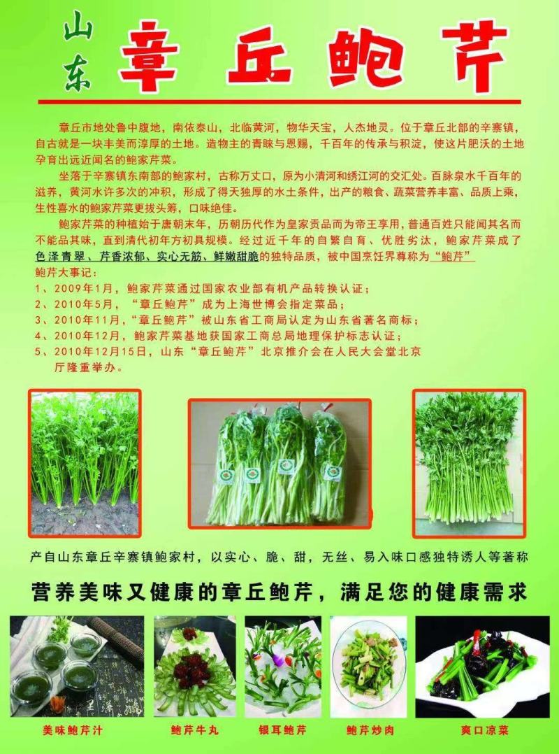 [热卖]山东章丘鲍芹产地直发酒店用