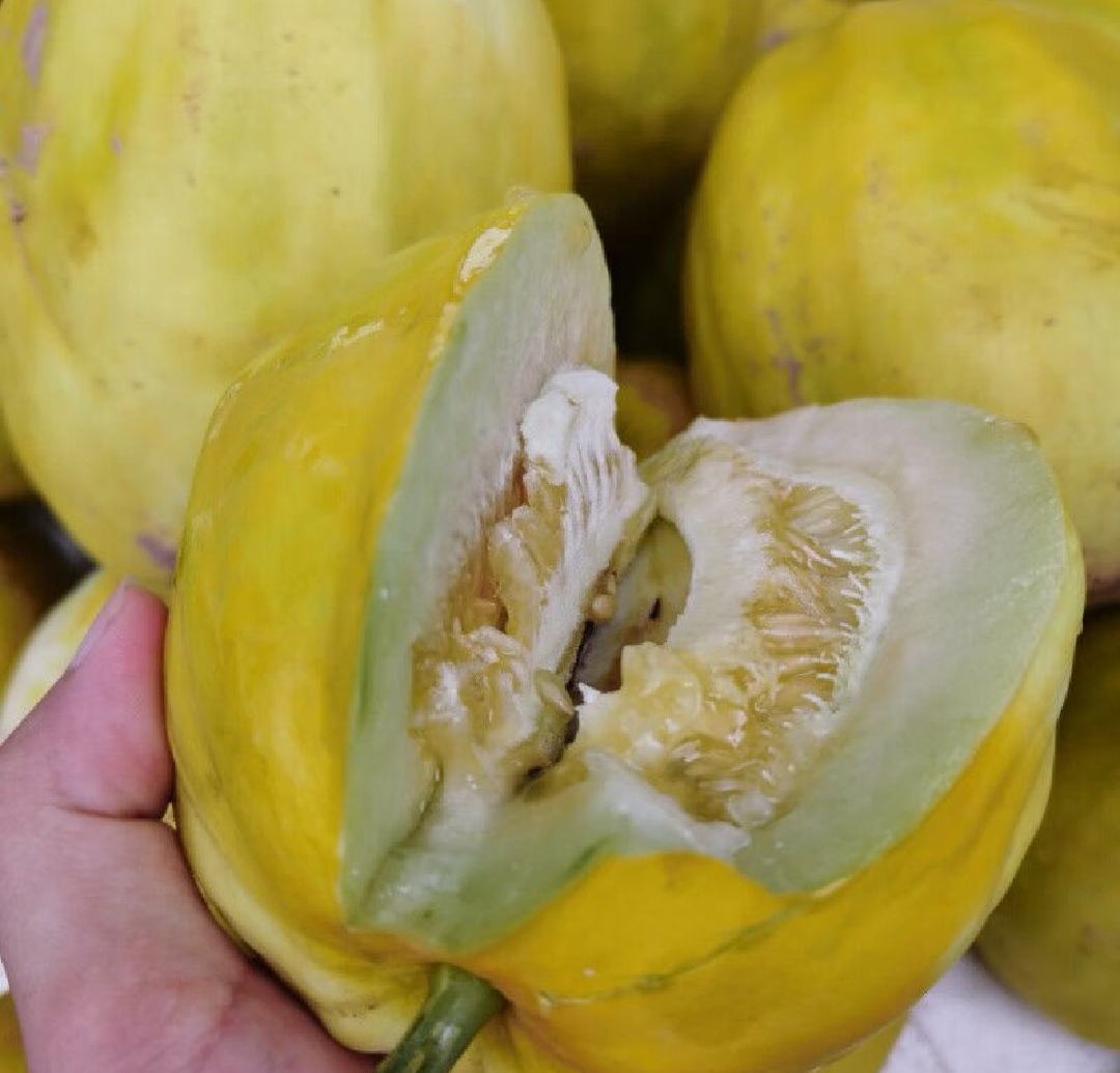香瓜切开果肉展示图