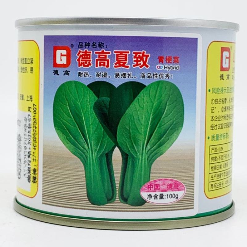 德高夏致耐热青梗菜种子夏季上海青耐湿不拔节青菜种100克