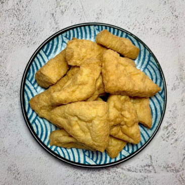 纯水工自制油炸三角形豆腐