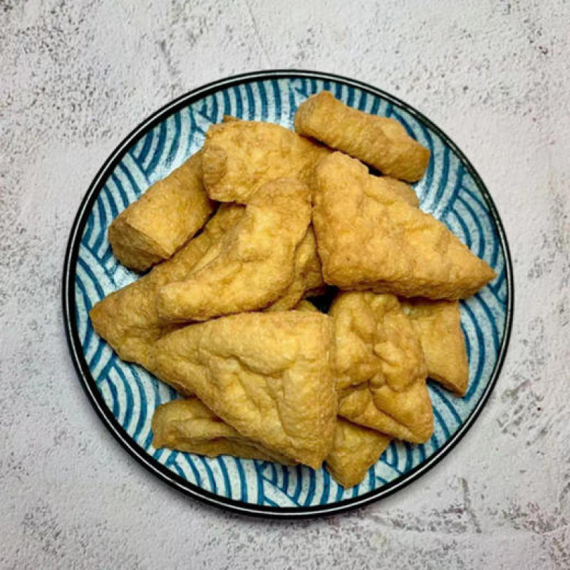 纯水工自制油炸三角形豆腐