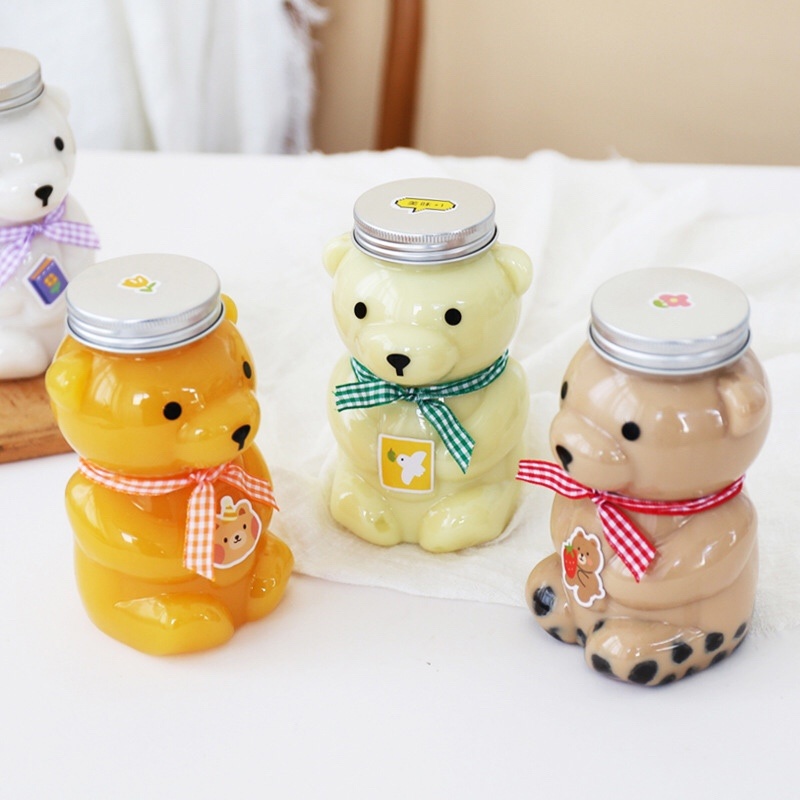 小熊冷饮PET塑料瓶配铝盖500ml