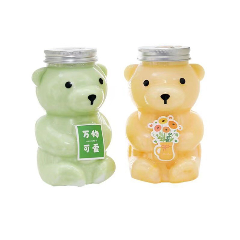 小熊冷饮PET塑料瓶配铝盖500ml