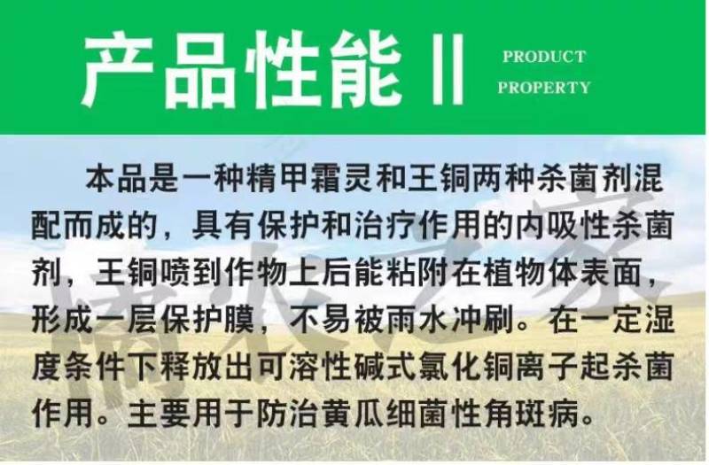 禾本农笑乐45%精甲王铜精甲霜灵黄瓜细菌性角斑病专用农药
