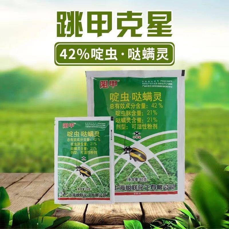 阻甲42%啶虫·哒螨灵蔬菜花卉茶叶黄条跳甲蚜虫蓟马杀虫剂