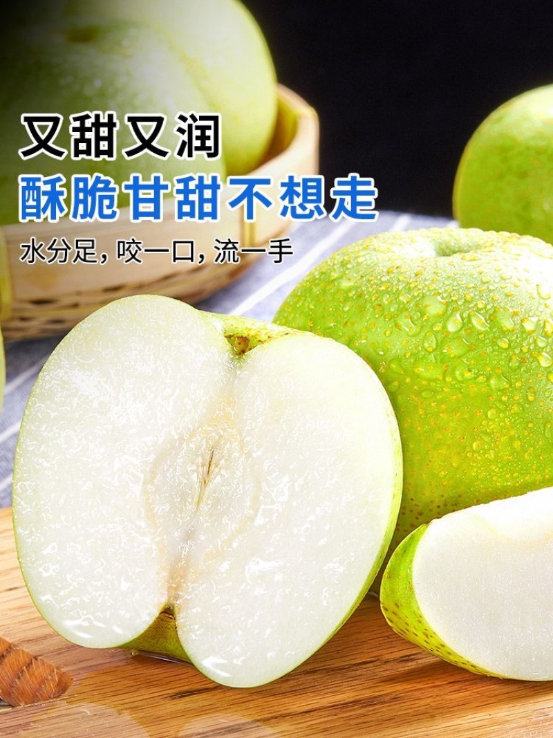 河北翠玉蜜梨，大量上市中一手货源口感脆甜专业梨果代办