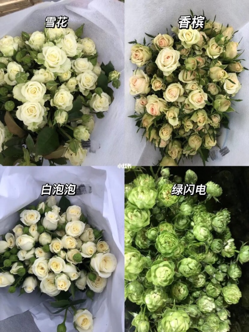 多头玫瑰鲜花花束泡泡批发配色云南昆明基地直发家用水养