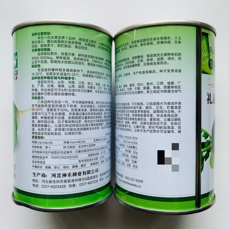 杂交一代水果萝卜种子青萝卜种子根形美观皮薄肉细商品性好