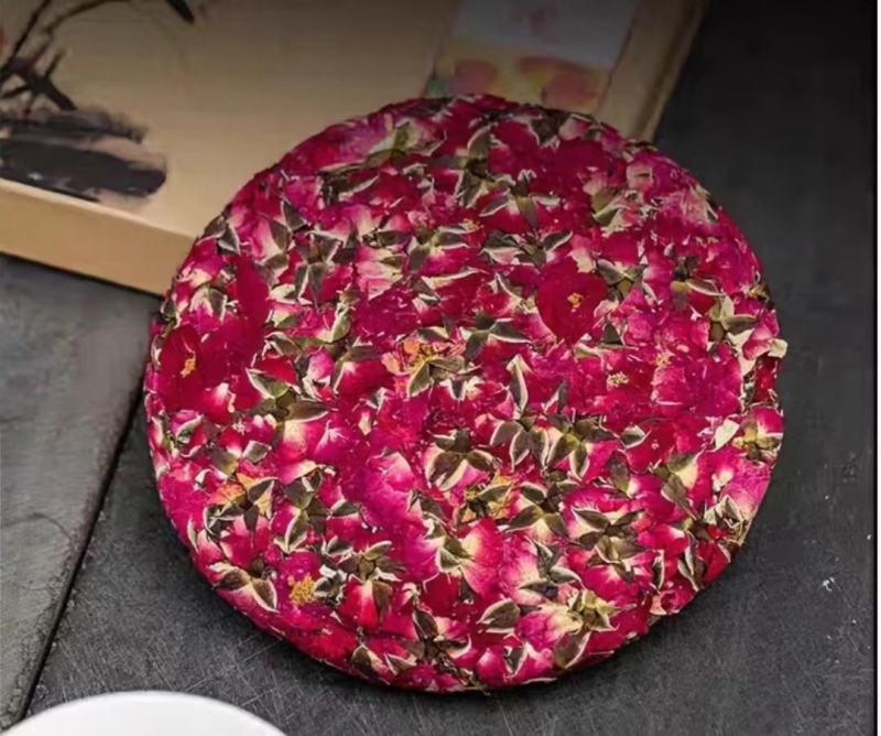 云南玫瑰花200克饼精加工送包装礼品盒