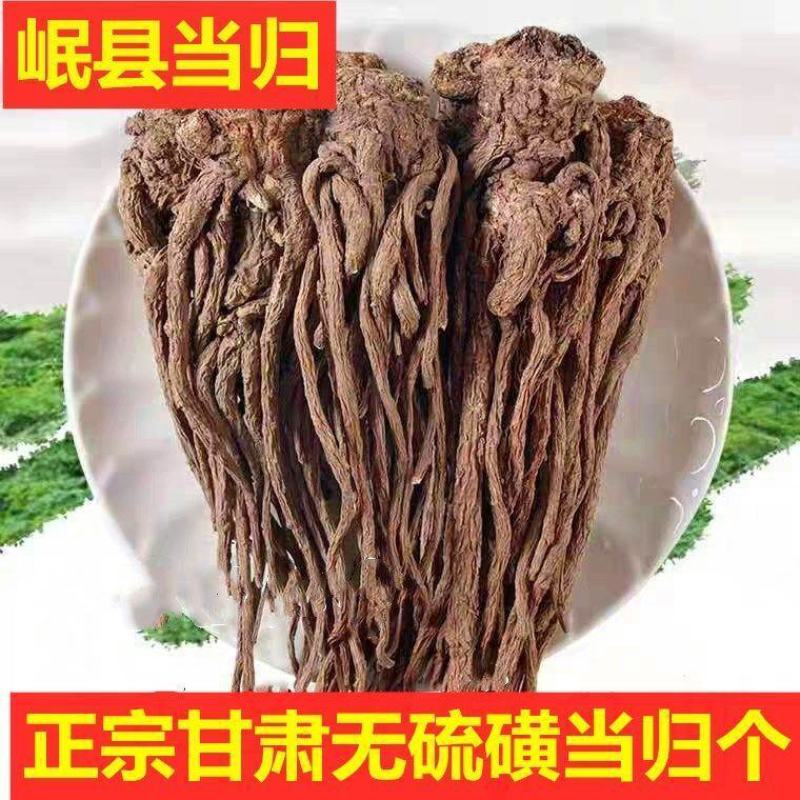 岷县无硫当归个全当归片整条当归尾有硫当归当归身黄芪党参