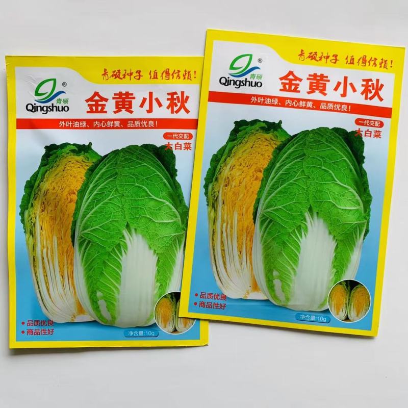 黄心白菜种子杂交白菜种子早熟，中小型白菜耐贮运商品性好