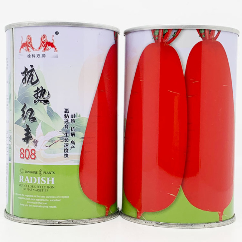 抗热红丰808红皮白肉萝卜种子耐热不糠心夏秋萝卜种50克