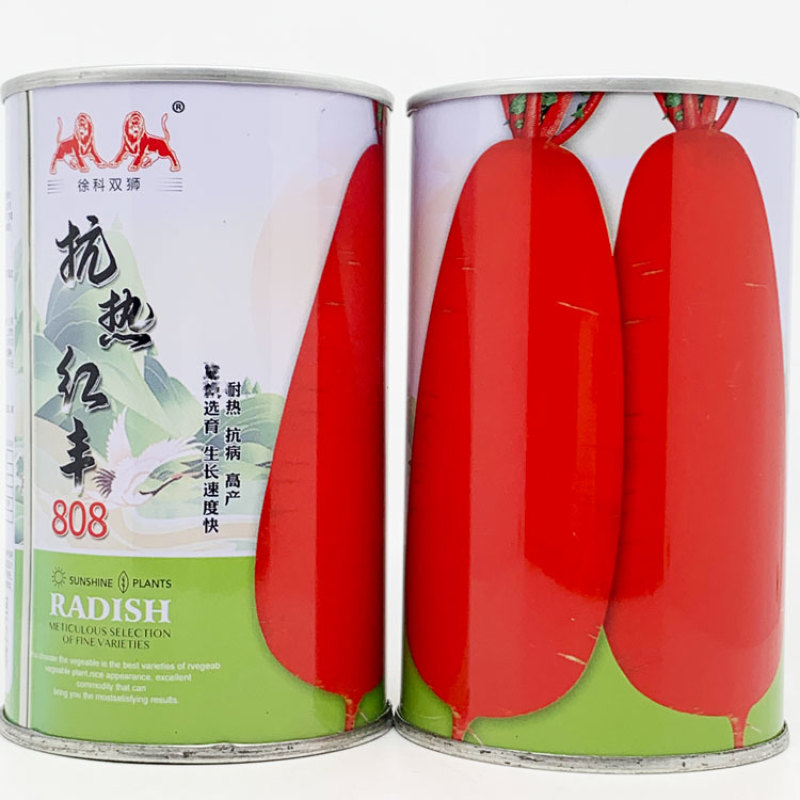 抗热红丰808红皮白肉萝卜种子耐热不糠心夏秋萝卜种50克