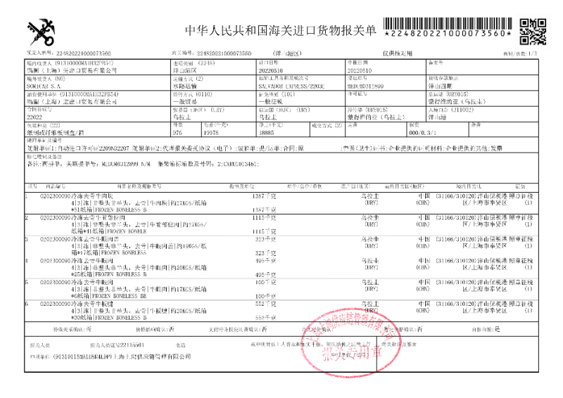 乌拉圭22金钱腱