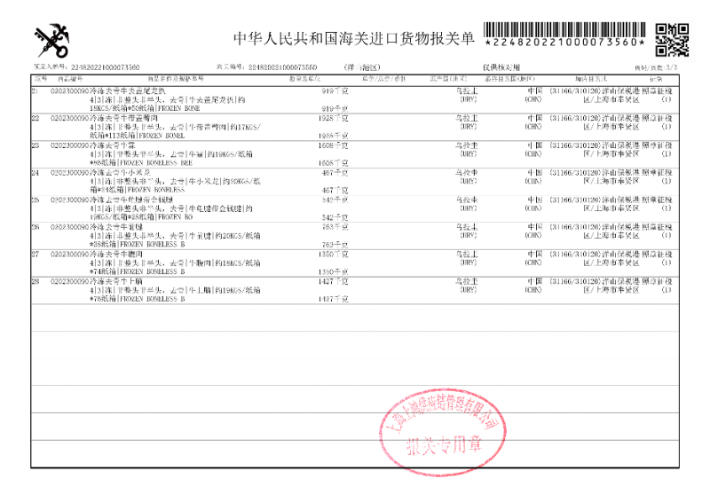 乌拉圭22金钱腱