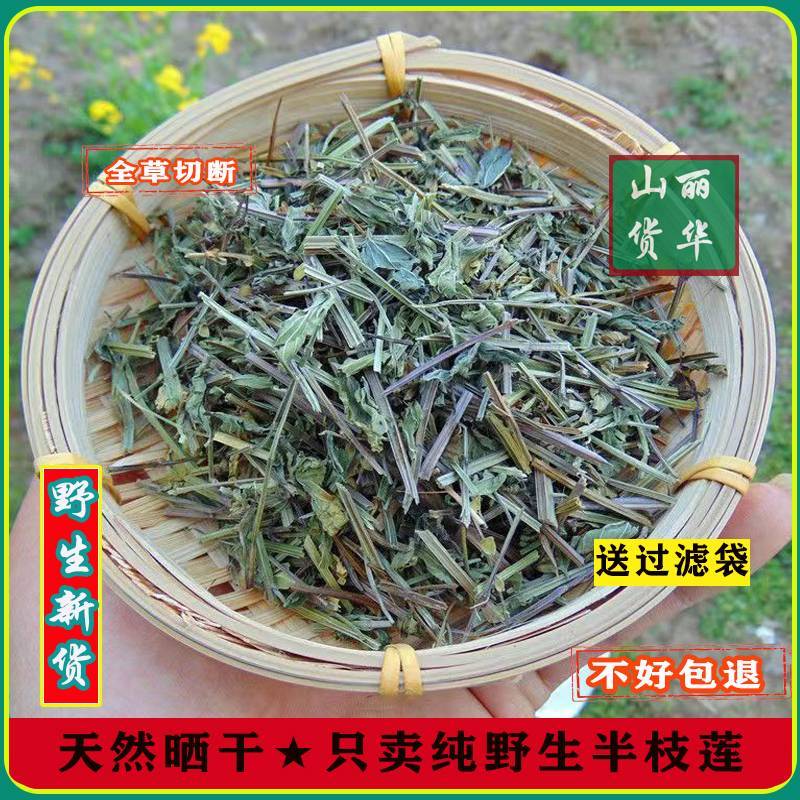 半枝莲野生整株全草晒干带根带花天然并头草韩信草中药材批发