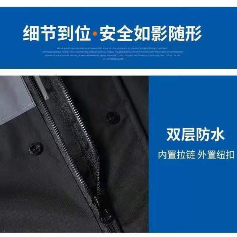 雨衣全身一体式雨衣长款拉链男全身防水骑行徒步加厚成人雨衣