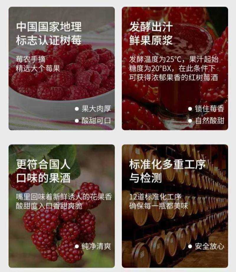 红酒树莓酒（覆盆子酒）青梅酒桑椹酒枸杞酒蓝莓酒果酒四川