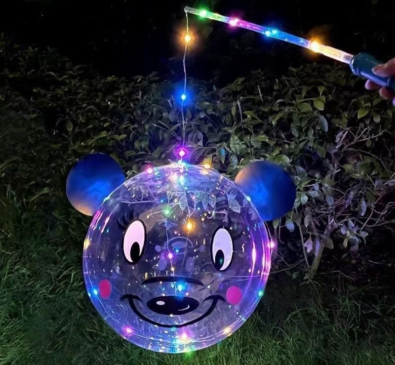 地摊称夜市赶大集地灯笼贴纸波波球