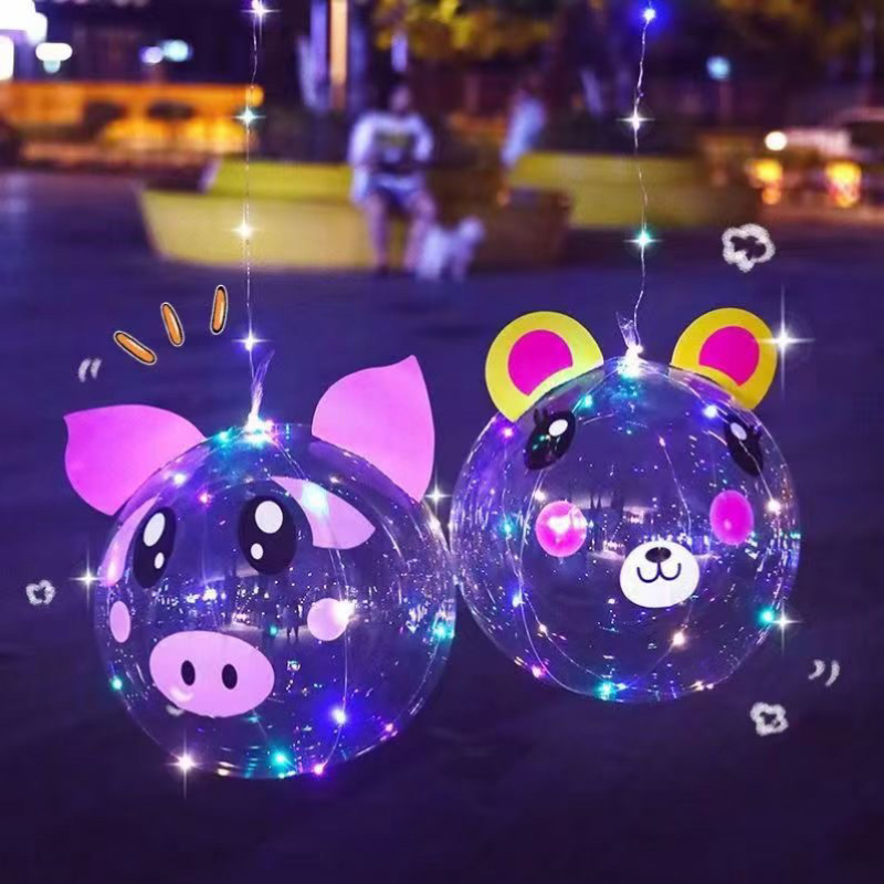 地摊称夜市赶大集地灯笼贴纸波波球