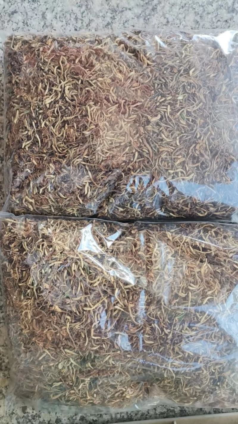 大别山野生太阳晒干金银花，口感好