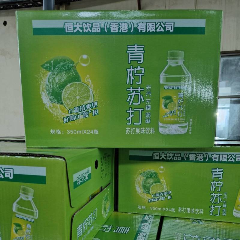 苏打水青柠苏打口感清爽解腻好喝0负担招商