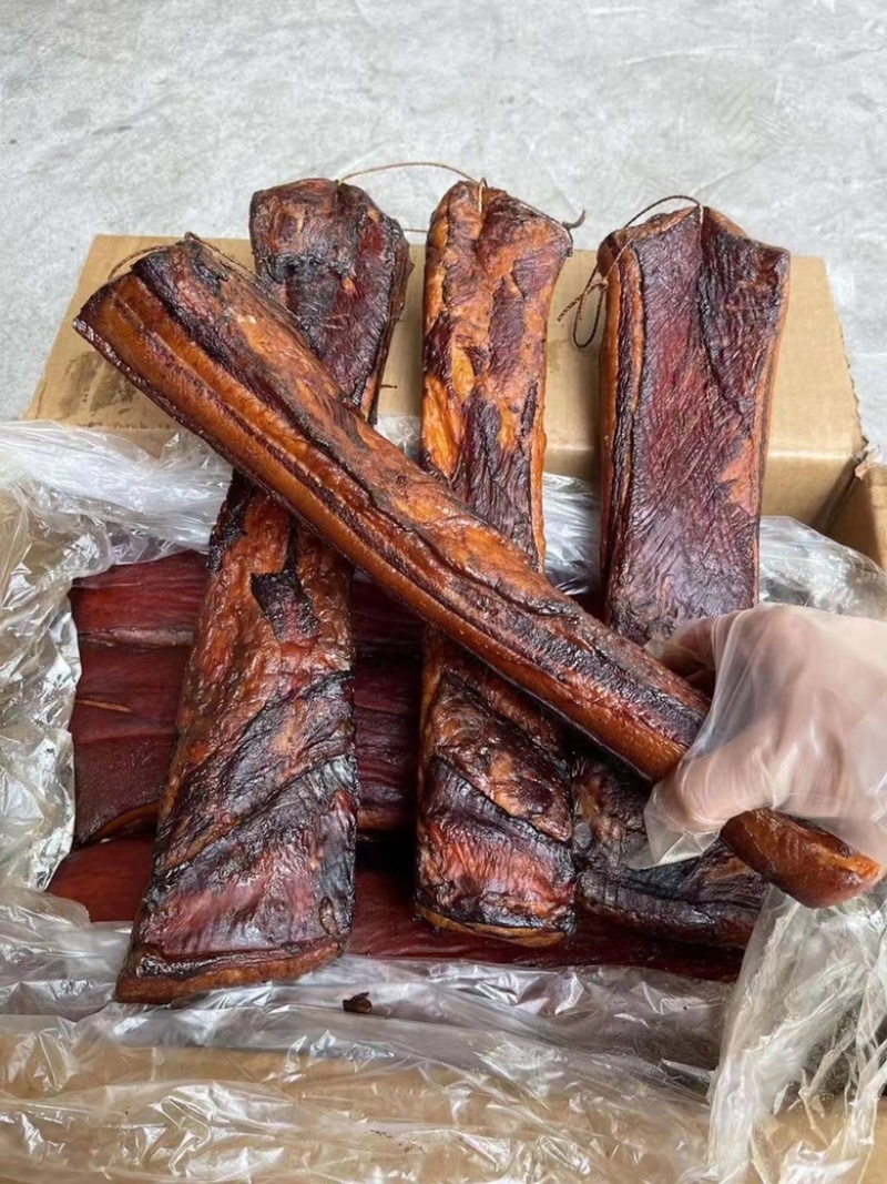 烟熏腊五花腊肉（腊肉香肠源头工厂，一手货源量大从优）