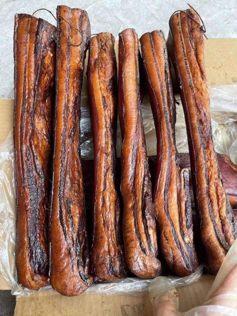 烟熏腊五花腊肉（腊肉香肠源头工厂，一手货源量大从优）