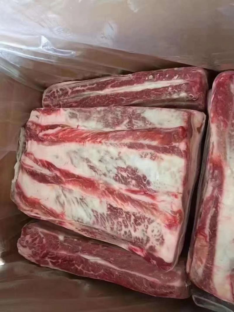 厂家直销一手货源原切牛小排货好花纹非常漂亮现货实拍