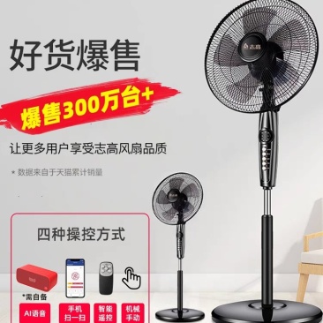 志高电风扇落地式家用强力小型宿舍台式遥控办公室工业大风力