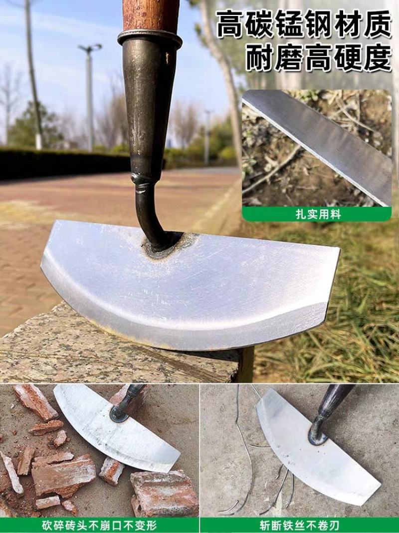 除草神器铲子铲草锰钢清理地面铲土铲刀铁锹保洁养殖清粪农