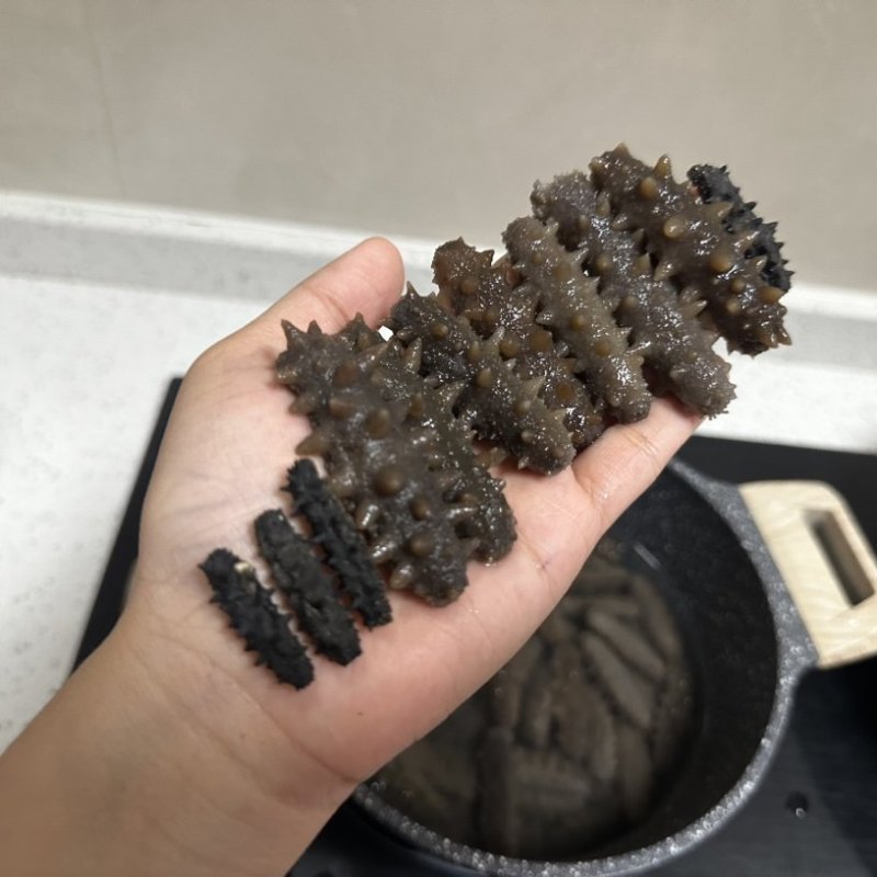 纯淡干小刺参的海参辽参发头好价格优惠
