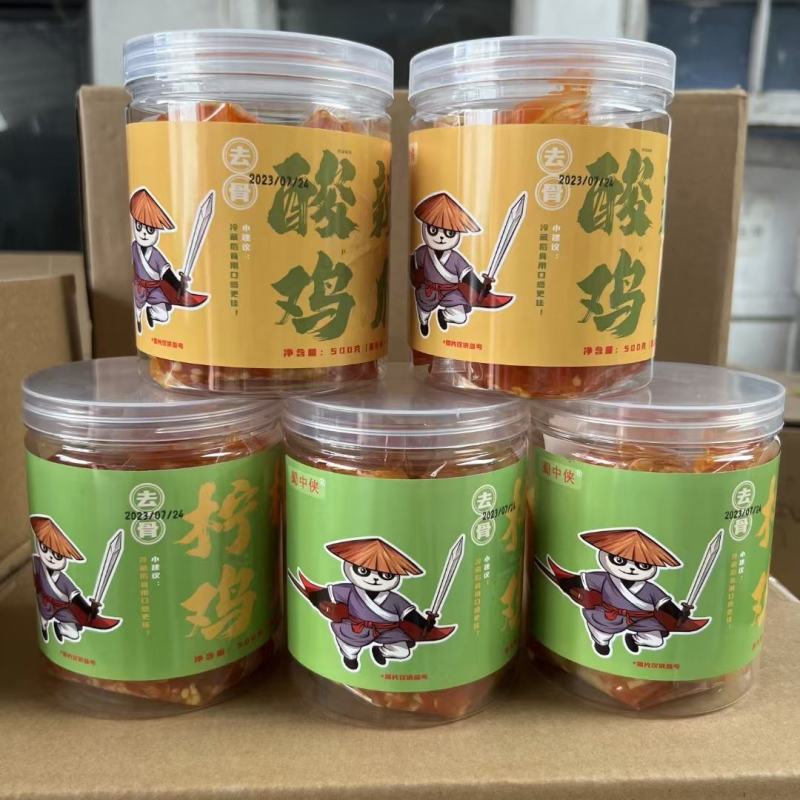 蜀大侠柠檬无骨鸡爪跑江湖地摊开袋即食源头厂家