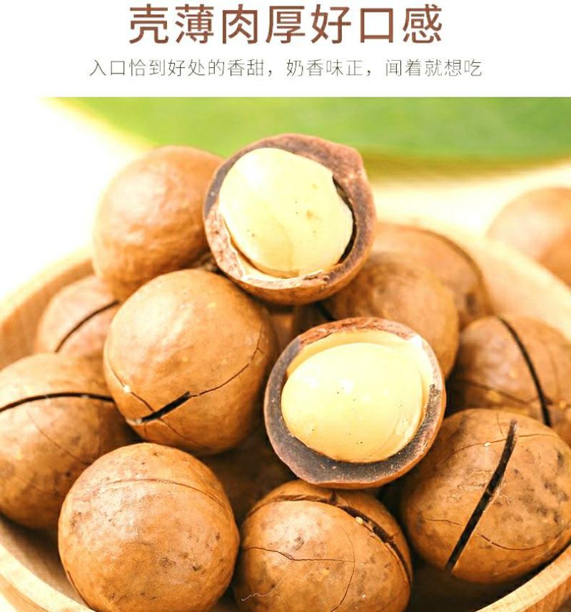 夏威夷果薄壳奶香夏威夷果口感爽脆美味坚果零食包邮
