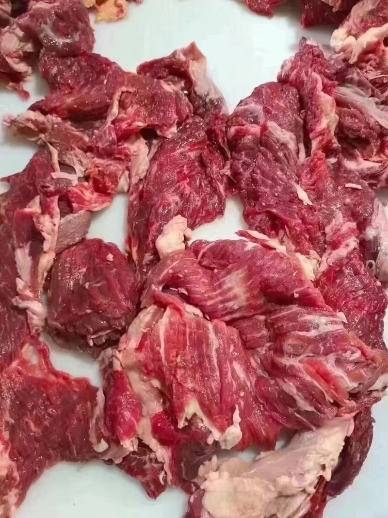 厂家直销长期加工纯干牛碎肉瘦度高适合饭店食堂档口批