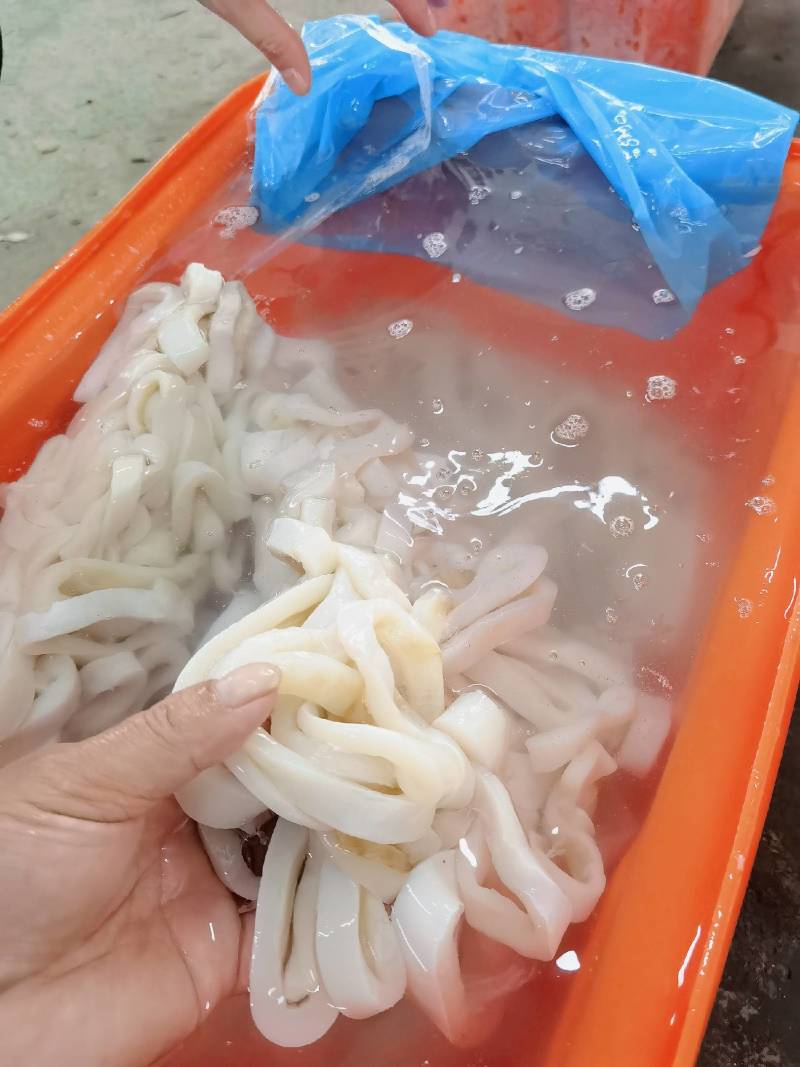 秘鲁鱿鱼残圈边角料