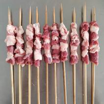 内蒙古精品羔羊肋腹肉串，无调理，无添加，竹签，钢签羊肉串
